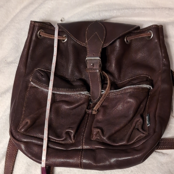 Rugby Canada Brown Leather backpack.